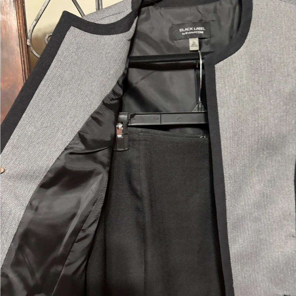 Black Label Women's Gray and Black Jacket - Picture 2 of 6